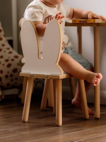 Krzesełko dla dzieci Króliczek białe na Arena.pl