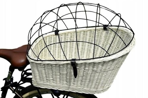 DUŻY Koszyk kosz WIKLINOWY NA ROWER bagażnik 3 kol na Arena.pl