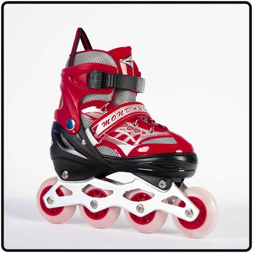 ROLKI REGULOWANE DLA DZIECI CHŁOPCA 30-33 CZARNO CZERWONE DZIECIĘCE na Arena.pl