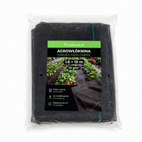 Agrowłóknina ogrodowa czarna 1,6x10 m 70 g/m² UV