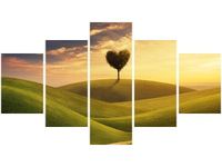 75CM 120 OBRAZ 5 ELEM BAJKOWA KRAINA ŚCIENNY DRUK