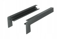 BOCZKI ALU DO PARAPETÓW PROSTYCH GRAFIT 40cm