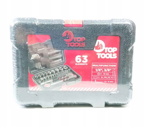 Zestaw kluczy TOP TOOLS 38D515 (63 elementy) na Arena.pl