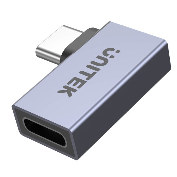 Unitek Adapter USB-C na USB-C kątowy płaski 40Gbps zdjęcie 3