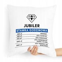 Prezent Poduszka Dla Jubilera Stawka Godzinowa Z Nadrukiem Ze Zdjęciem