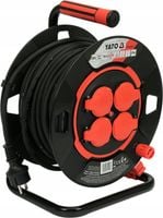 YATO PRZEDŁUŻACZ BĘBNOWY NA BĘBNIE 4 GNIAZDA 30M BUDOWLANY YT-81053 3x1,5MM