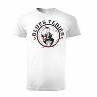 Koszulka z Bluesem Blues Terier męska biała REGULAR L