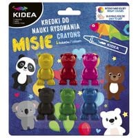 kredki misie do nauki rysowania 6kol kidea 9840