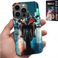 ETUI DO IPHONE 15 PRO MAX - MOTOR, MOTOCYKLE JEDNOŚLAD WZORY + SZKŁO