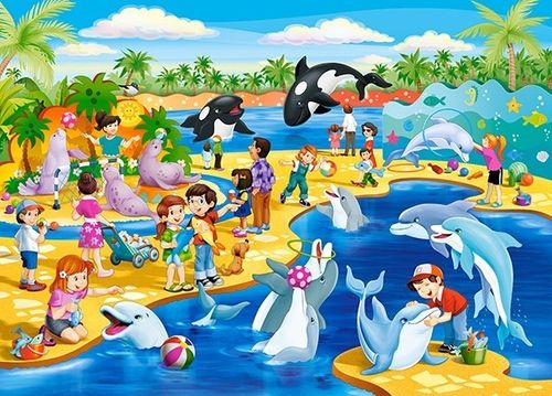 Castor Puzzle 60 elementów - Delfinarium na Arena.pl