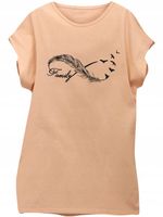 Kobieca dłuższa bluzka z bawełny Plus Size 3XL 46