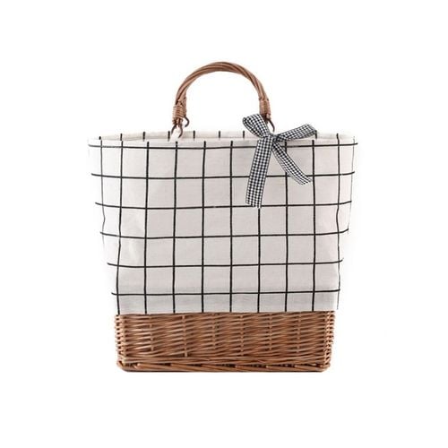 Torebka wiklinowa worek do ręki T199WZ2 krata na Arena.pl