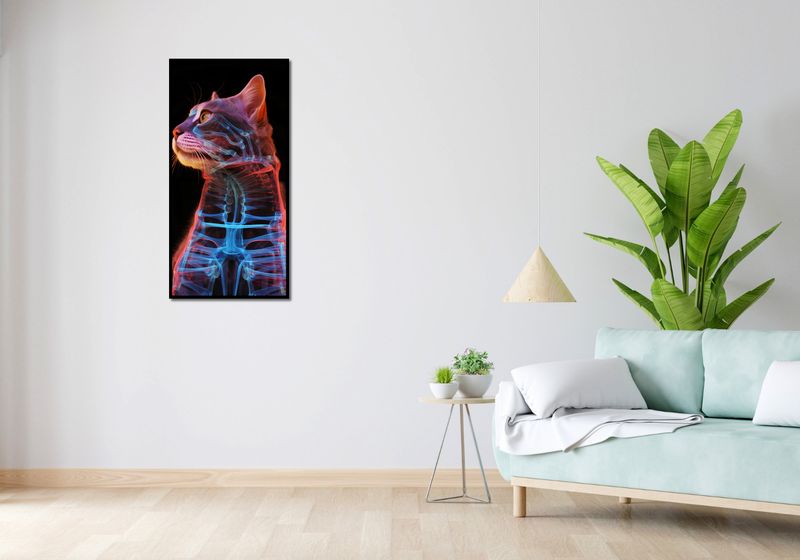 Plakat 50x100cm Anatomia Kota zdjęcie 4