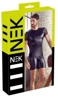 nek męska koszulka matowa z siateczką 2xl czarna anatomiczna