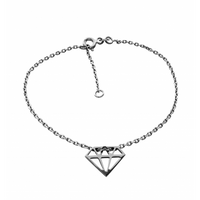 SREBRNA BRANSOLETKA CELEBRYTKA BRYLANT SREBRO PRÓBY 925