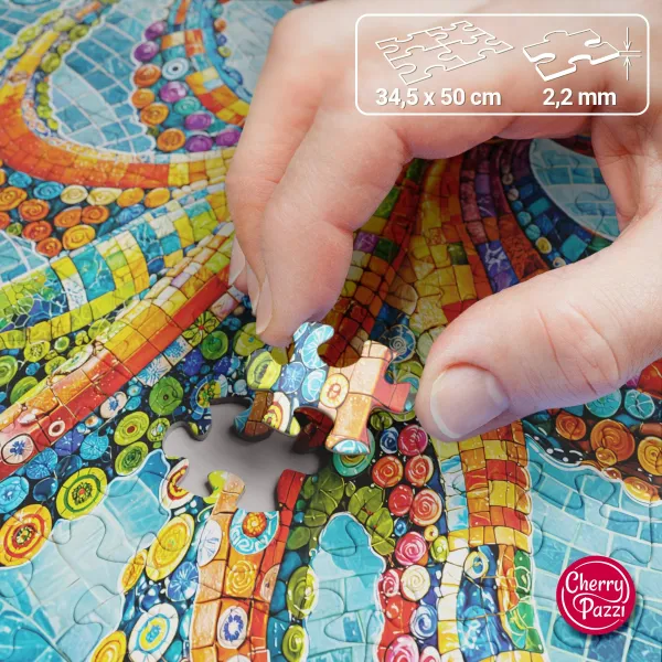Puzzle 500 elementów. Plusk, plusk, ośmiornica 20234 zdjęcie 5