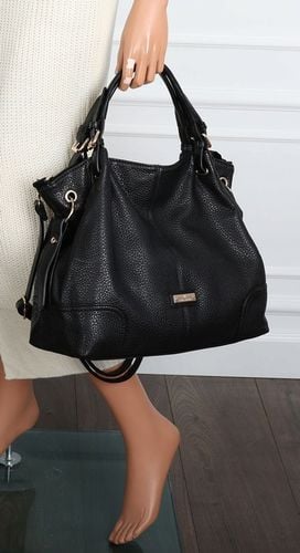 Torebka Damska shopperka A4 worek pojemna listonoszka modna CH3321 Czarna na Arena.pl