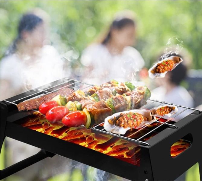 GRILL SKŁADANY TURYSTYCZNY NA KEMPING BBQ PRZENOŚNY WĘGLOWY DO OGRODU zdjęcie 12