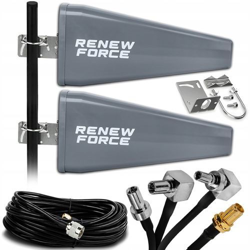 2x MOCNA Antena do wszystkich routerów 46dbi LTE ZEWNĘTRZNA Router 10m na Arena.pl
