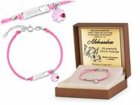 BRANSOLETKA SREBRNA ID 925 KONICZYNKA GRAWER SERCE PAMIĄTKA CHRZTU ŚWIĘTEGO