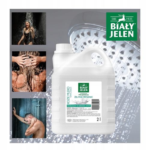 Żel pod prysznic Biały Jeleń KOZIE MLEKO 2L zapas na Arena.pl