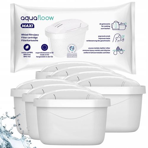 7x filtr AquaFloow Maxi do dzbanek filtrujący Brita Marella Dafi zamiennik na Arena.pl