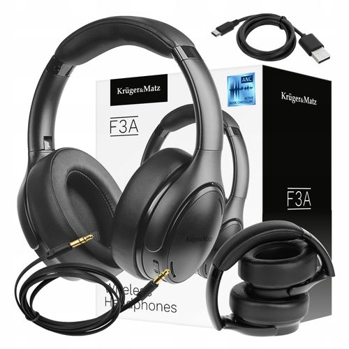 Słuchawki BEZPRZEWODOWE Bluetooth ANC K&M mikrofon na Arena.pl