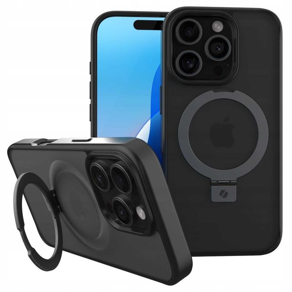 Spacecase Ring Pro Mag Iphone 16 Pro Black zdjęcie 4