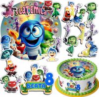 ZESTAW OPŁATEK NA TORT 30CM +17 POSTACI - W GŁOWIE SIĘ NIE + IMIĘ 24CM 26CM