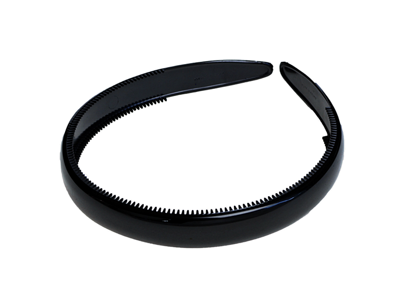 Francuska opaska do włosów czarna zdjęcie 1