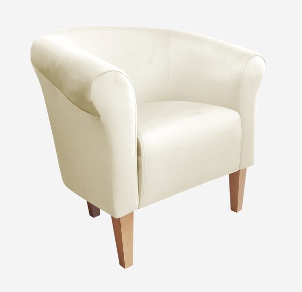 Fotel Milo nogi 20cm buk kremowy MG50 zdjęcie 1