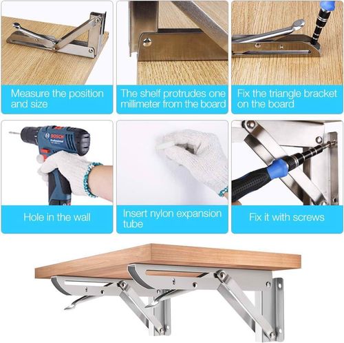 Składany wspornik ścienny Gobesty 2szt na Arena.pl