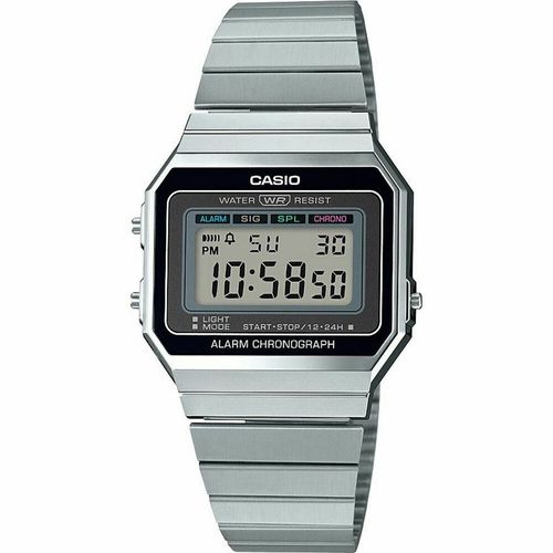 Zegarek Męski Casio A700WE-1AEF Czarny Srebrzysty (Ø 35 mm) na Arena.pl