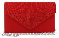 Torebka kopertówka elegancka wizytowa wieczorowa czerwona sylwester wesele
