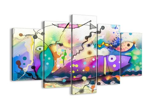 Obraz Na Płótnie - Ryby Pastele  - 150X100 Cm - Ea150X100-4096 na Arena.pl