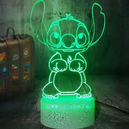 Prezenty świąteczne Lampka 3D nocna led usb +pilot na prezent Lilo i Stitch na Arena.pl