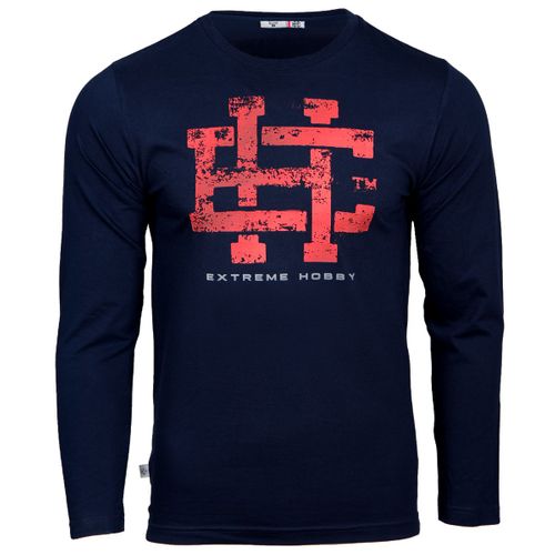 Longsleeve BASIC CLASSIC Rozmiar - 2XL, Kolor - GRANATOWY na Arena.pl
