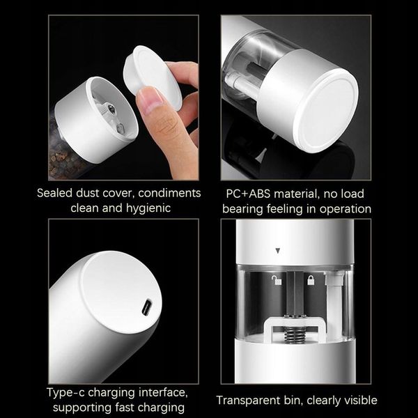 ELEKTRYCZNY MŁYNEK DO PIEPRZU I SOLI Z OŚWIETLENIA zdjęcie 4