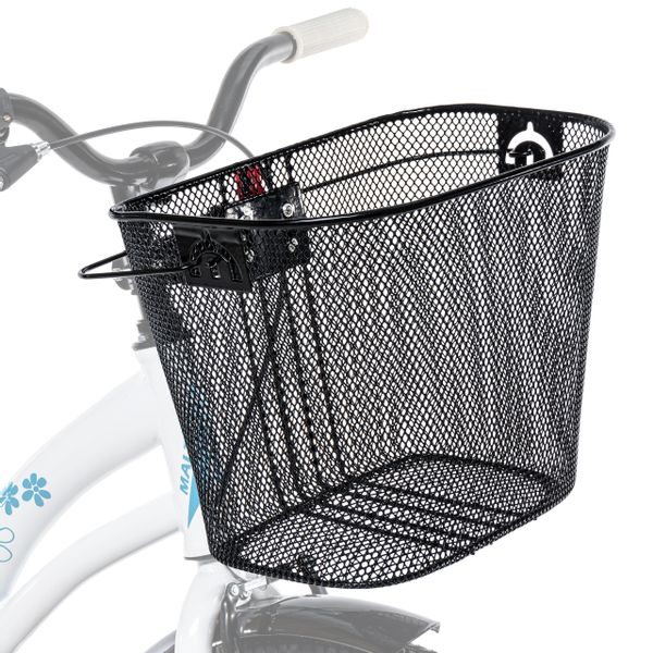 Metalowy Koszyk na Rower, Kierownicę + Wkład zdjęcie 2