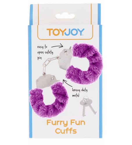 Kajdanki z futerkiem - fioletowe na Arena.pl