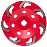 TARCZA DO SZLIFOWANIA BETONU CEGŁY KAMIENIA GARNKOWA 180mm LSHAPE RED 08796