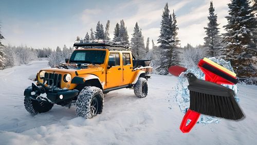 Szczotka do odśnieżania Vikan 33,5cm + skrobaczka Murska mosiężna do na Arena.pl