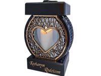 RODZICE RODZICOM ZNICZ LAMPION NA GRÓB KOŁO RTN SERCE RAMA ZŁ+ŚWIECA LED BI