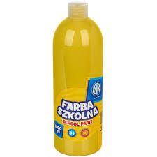 FARBA SZKOLNA 1000ML ASTRA ŻÓŁTA zdjęcie 1