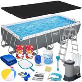 Basen ogrodowy stelażowy 549 x 274 x 122 cm 17w1 Bestway 56465