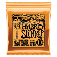 Struny do gitary elektrycznej Ernie Ball 3222 Slinky Nickel 9-46 3 Komplety