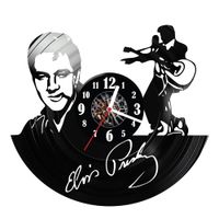 Zegar ścienny z płyty winylowej Elvis Presley 22.14