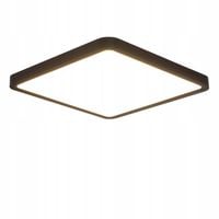 ZMH Lampa sufitowa LED sufitowa płaska lampa 18W IP20 4000K czarny