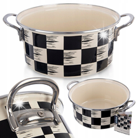 GARNEK EMALIOWAN NA GAZ INDUKCJĘ EMALIA TRADYCYJNY 22CM 3L