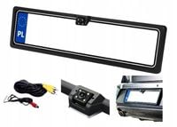 KAMERA COFANIA Z LED W RAMCE TABLICA REJESTRACYJNA